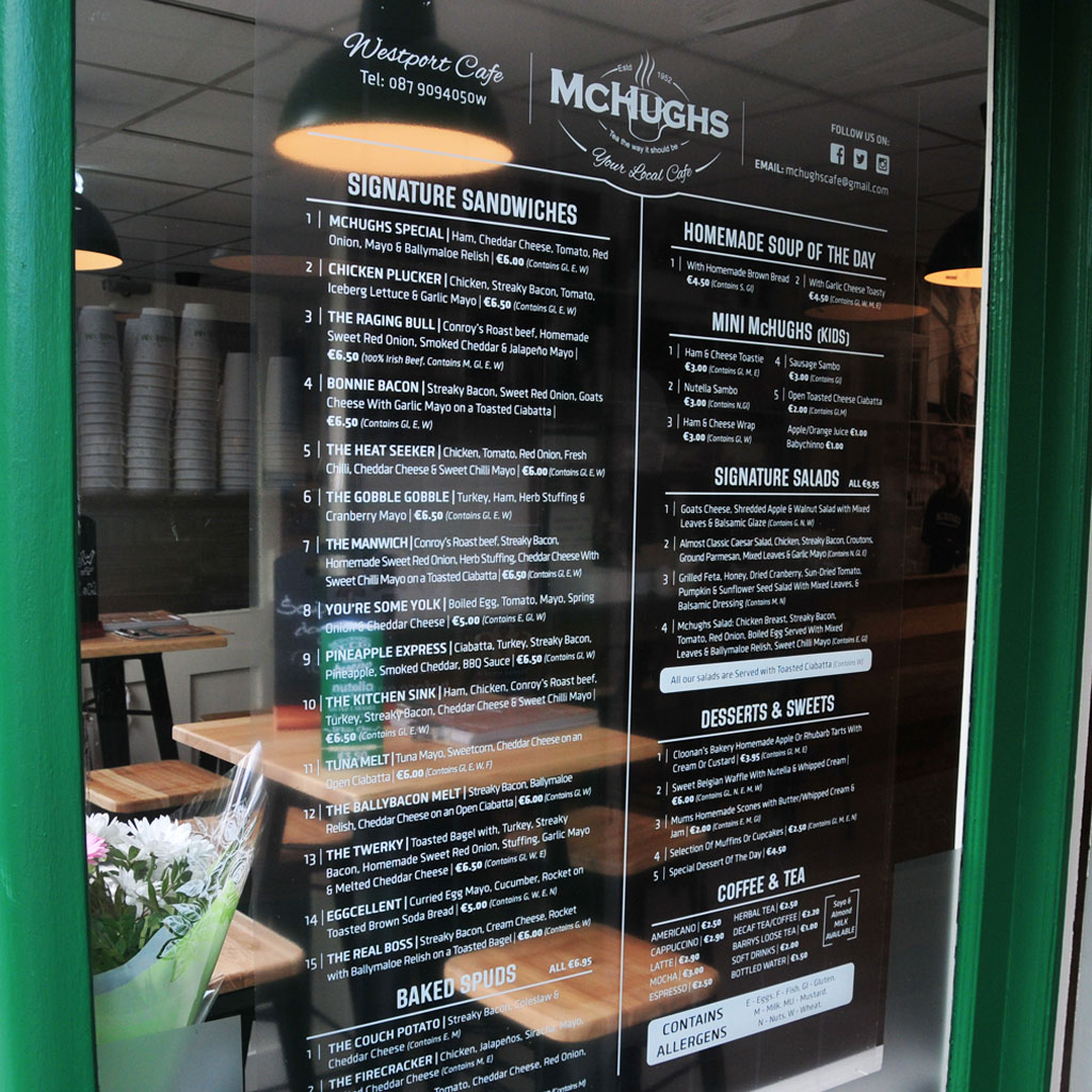 Mchughs cafes westport cafe